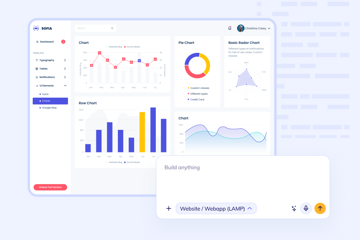 Custom ERP reporting and finance dashboard preview