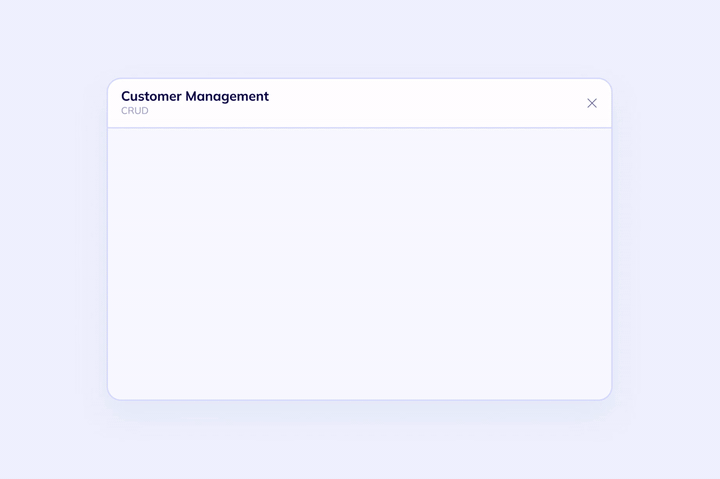 Client account management workspace preview