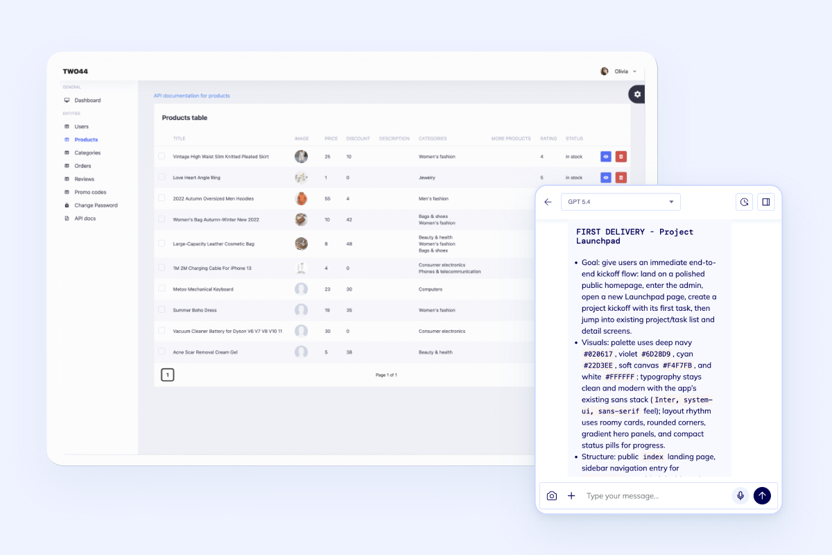 Custom ERP operations dashboard preview