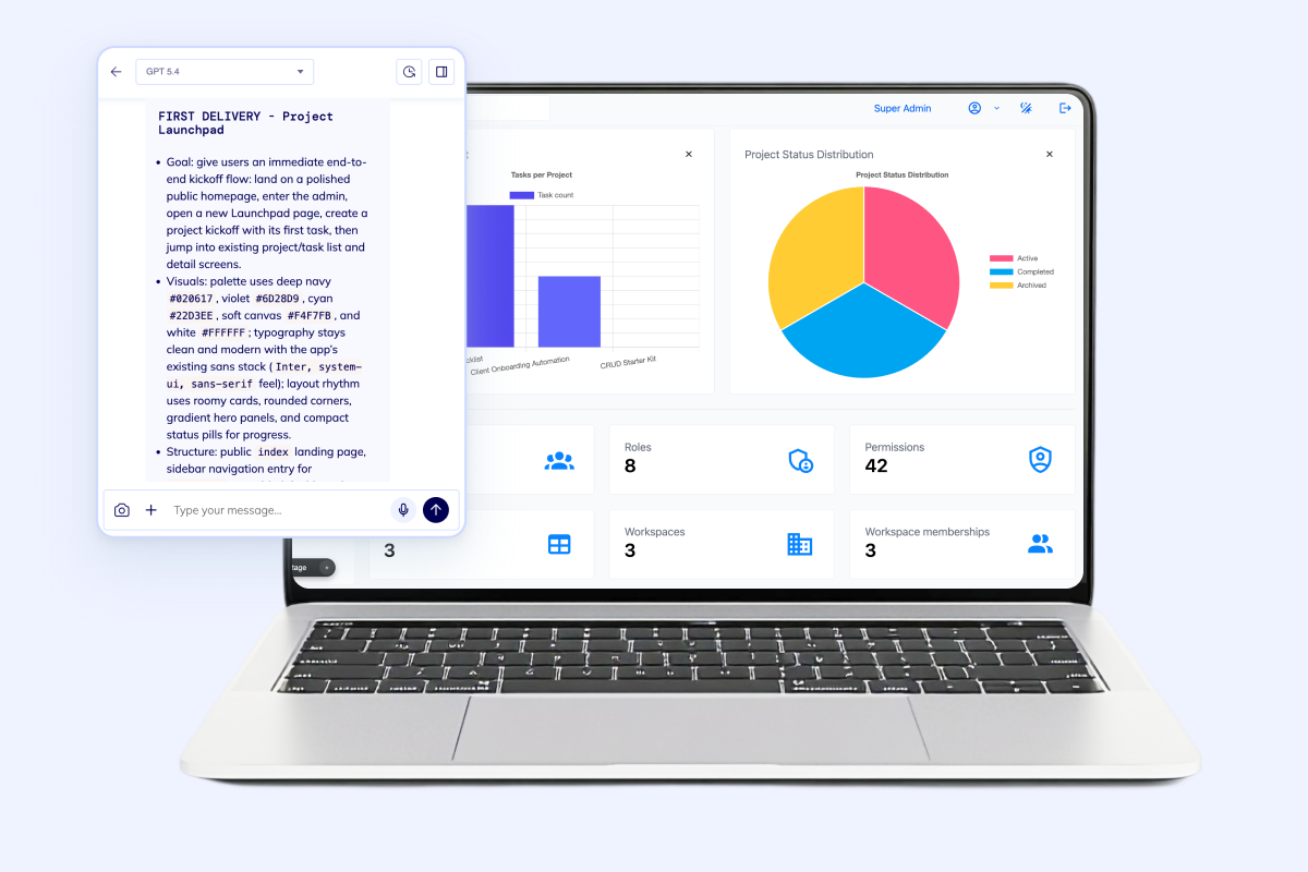 Support agent dashboard with AI prompt, ticket context, and collaboration widgets