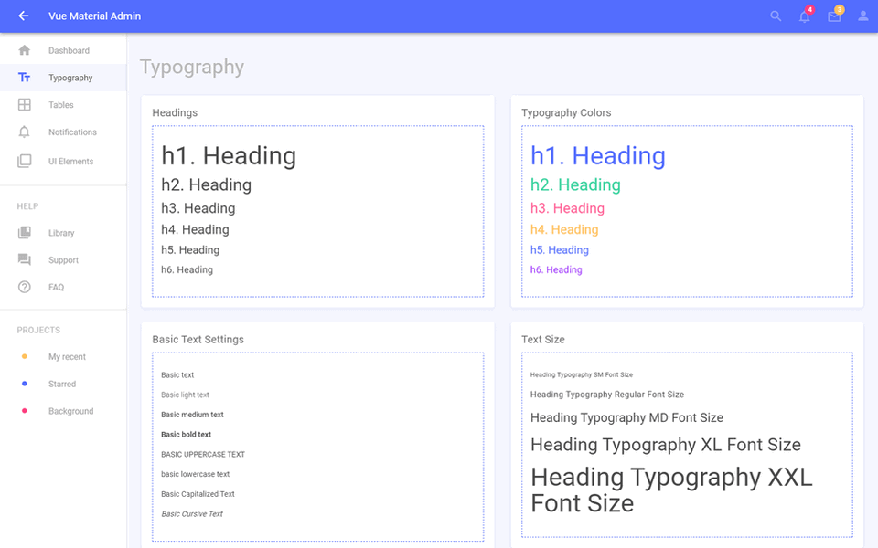 vue-material-template