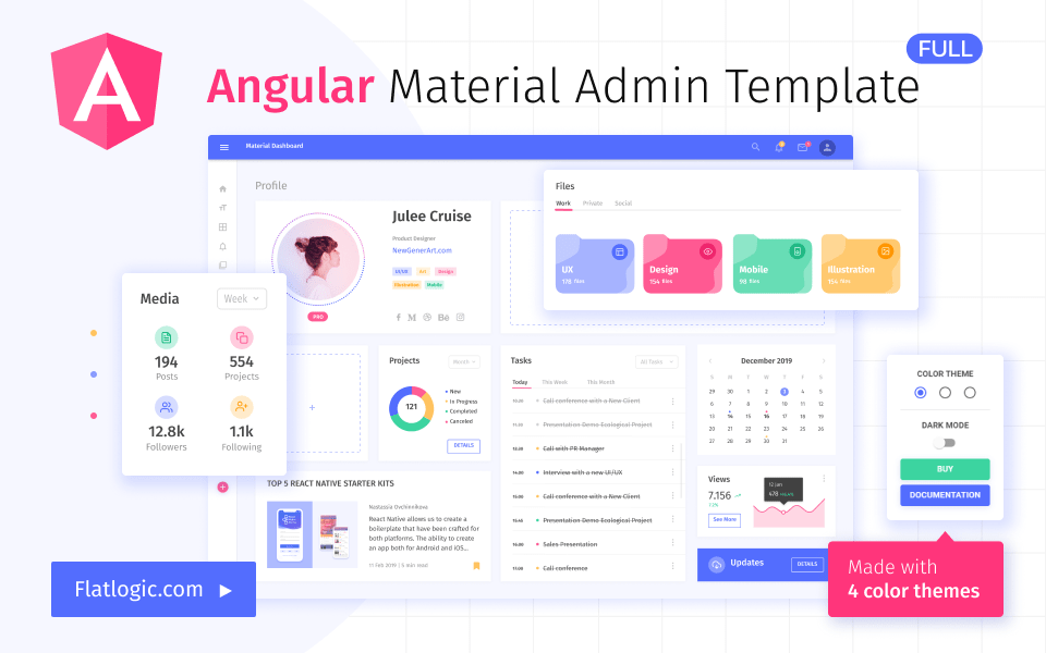 Angular Material Admin Template