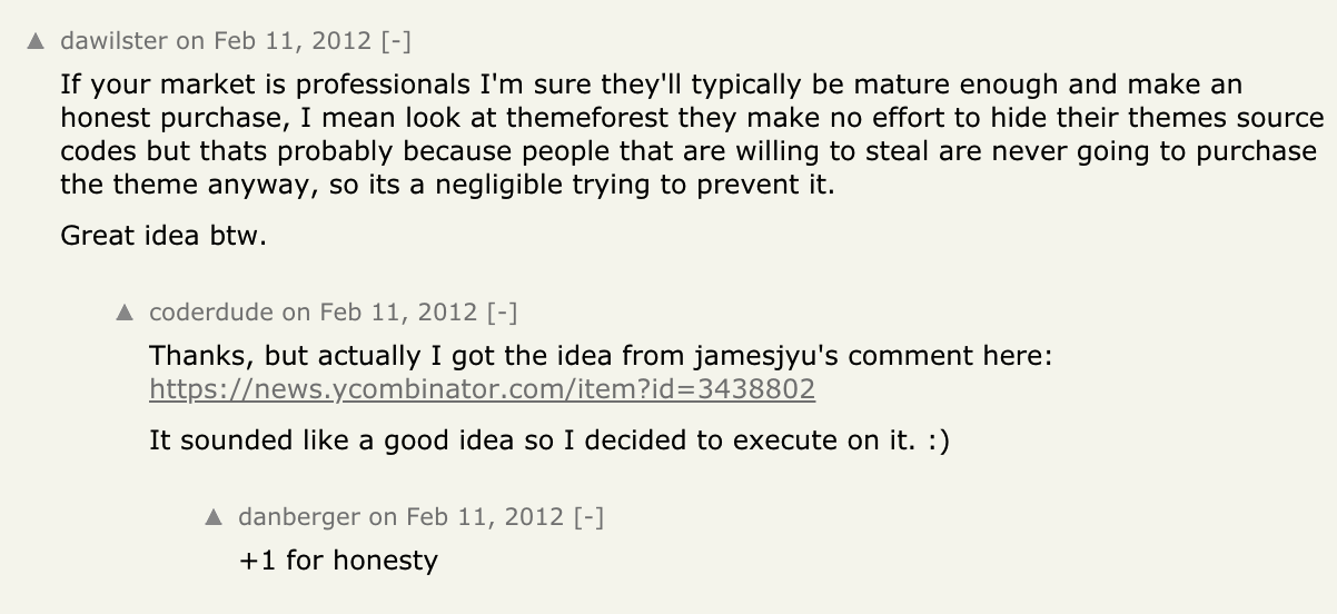 A comment on Hacker News