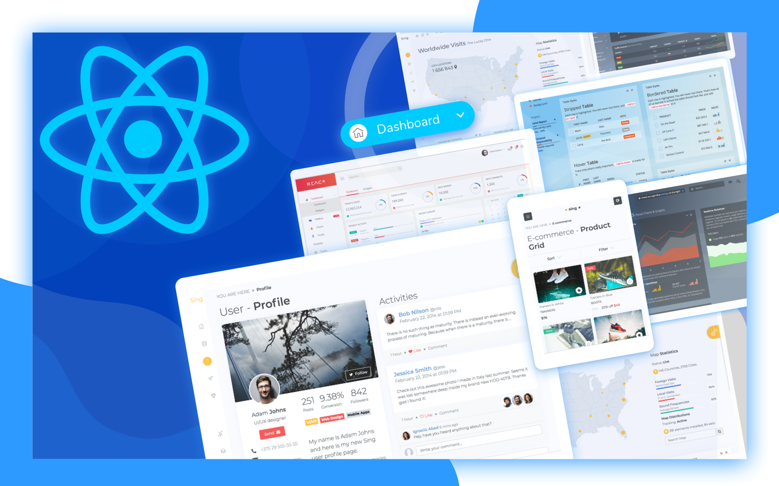 React шаблоны. Шаблоны реакт. React admin. Website in React.