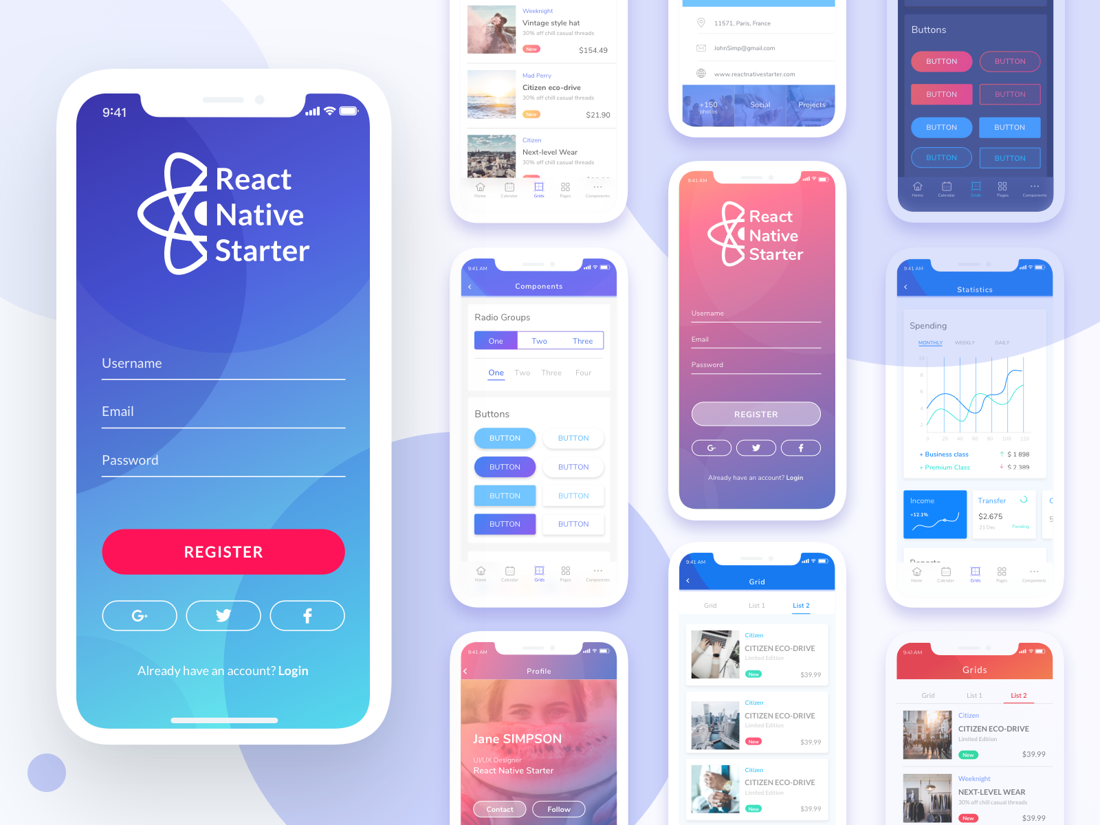 User Details React Templates React Native Templates HotPicture