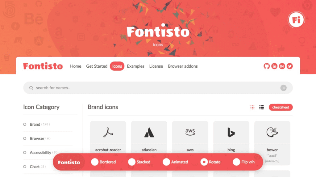 Fontisto screenshot