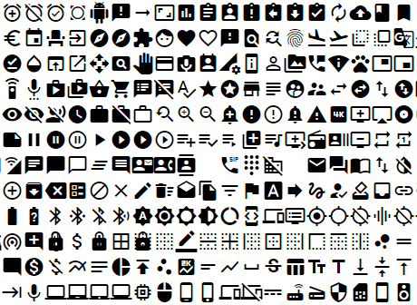 Angular Material Icons screenshot