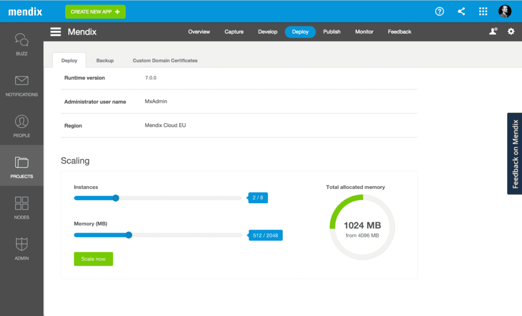 Mendix screenshot