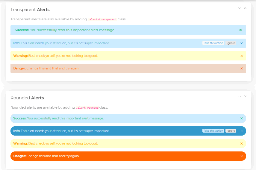 Alerts Bootstrap 4 Components