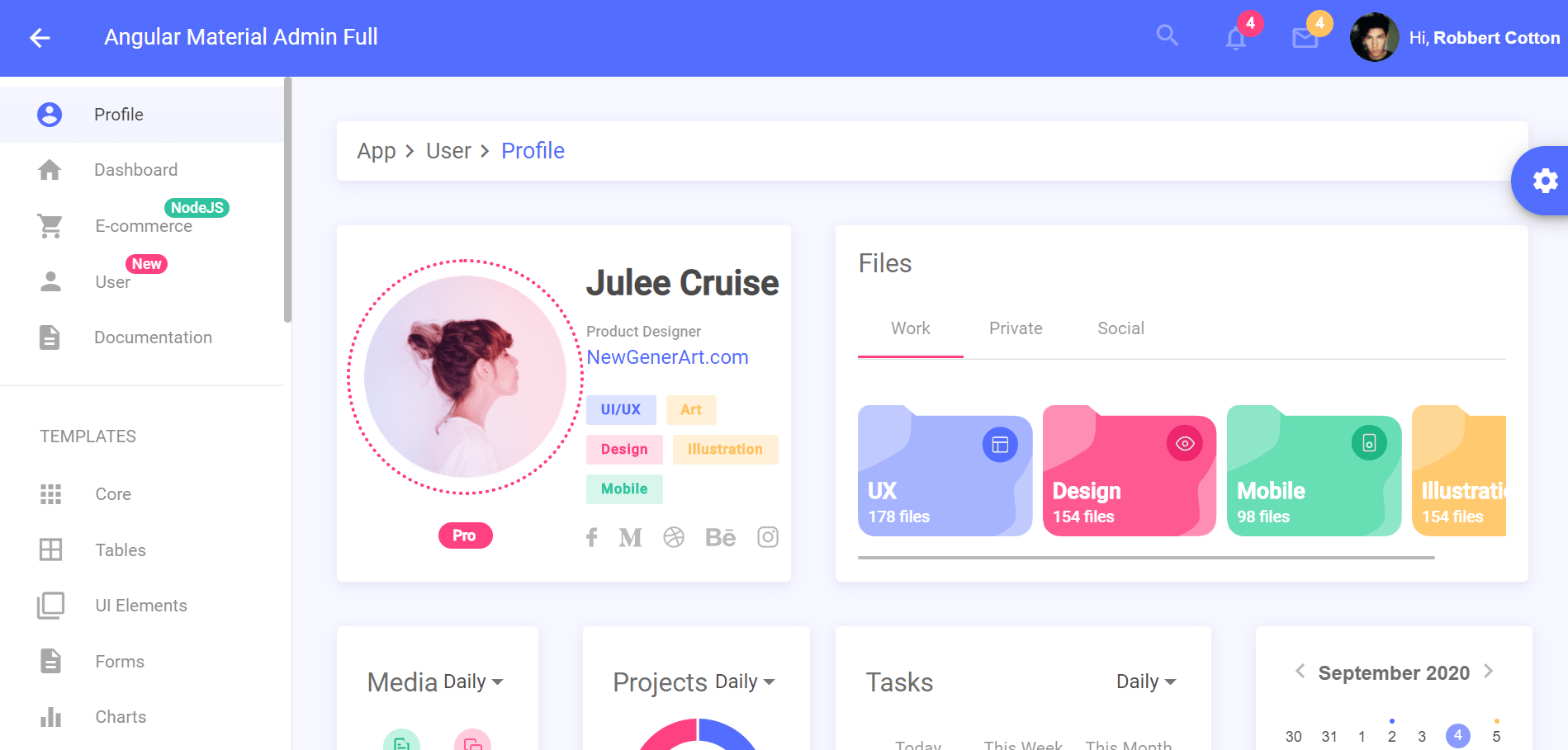 Top 9 Material Admin Dashboards to Try in Your Next Business Project ...