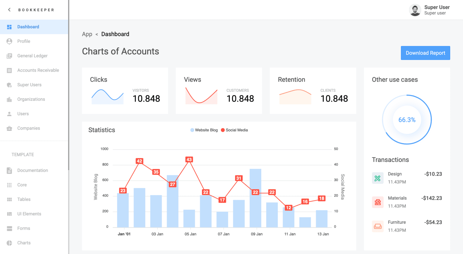 Bookkeeper: React Accounting Template is Released! - Flatlogic Blog