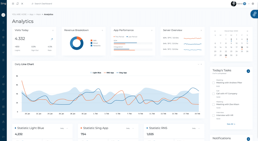 sing app react template