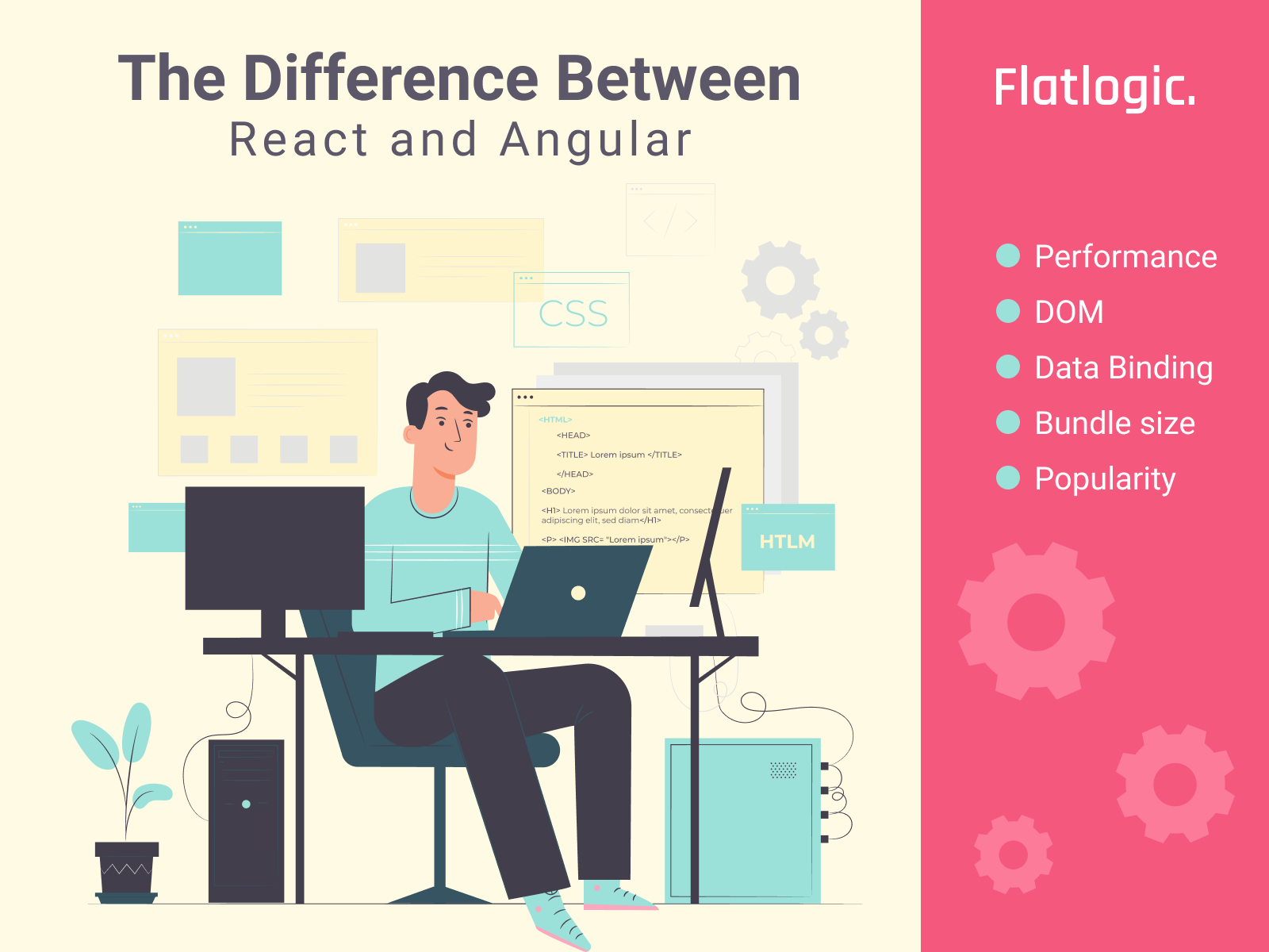 React vs. Angular: The Diff Between Library & Framework [Comparison Guide]