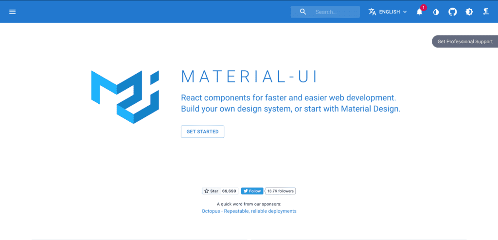 material Bootstrap Alternative