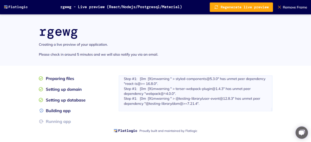 Creating Apps with Flatlogic Platform: deploy and start using