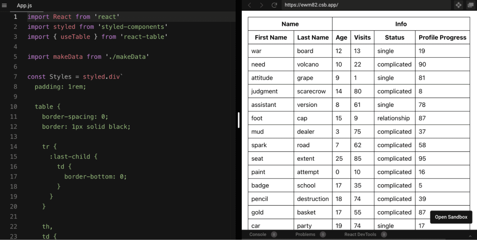 React Table Guide and Best React Table Examples 2023 - Flatlogic Blog