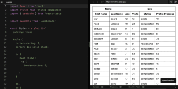 React Table Guide and Best React Table Examples 2023 - Flatlogic Blog