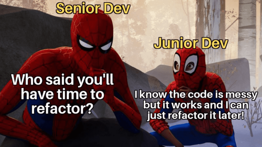 senior dev and juniou dev jokes