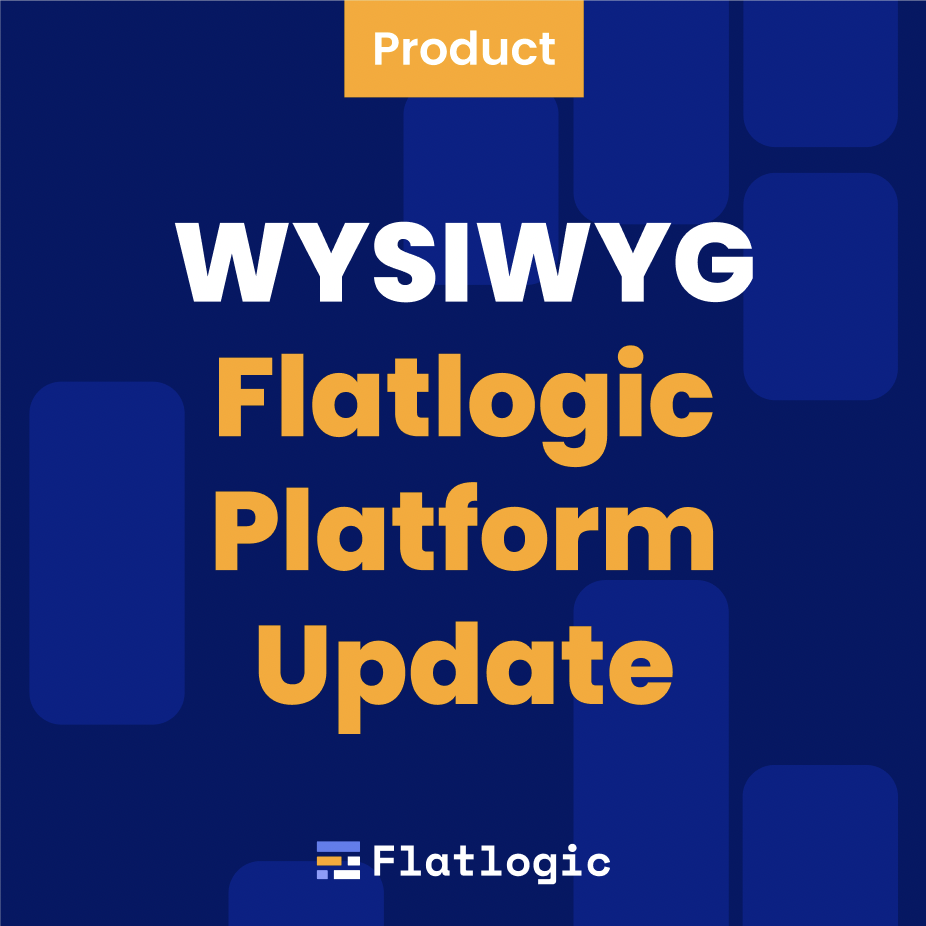 Introducing WYSIWYG editor for Flatlogic Platform