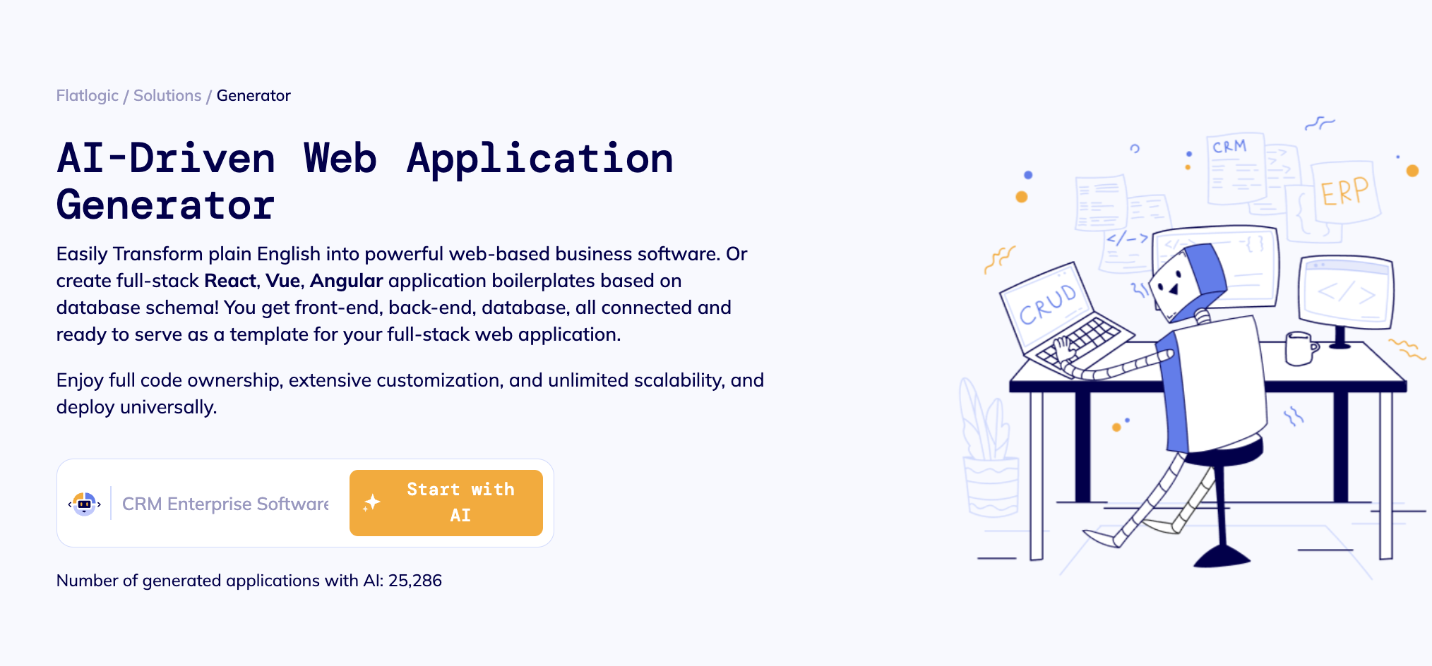 Top 8+ AI Web App Generators [Based on Research Data] - Flatlogic Blog